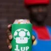 Fun Costumes 1 Up Extra Life Can Koozie -Video Game Costumes Shop 1 up mario can cooler upd 1 1