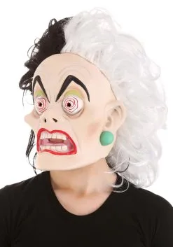 Elope Disney 101 Dalmatians Cruella De Vil Latex Mask -Video Game Costumes Shop 101 dalmatians cruella de vil latex mask alt 2
