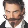 The Gambler Moustache And Chin Patch (Brown) -Video Game Costumes Shop 70089 full 1