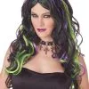 Multicolor Witch Costume Wig 2 Multicolor Witch Costume Wig -Video Game Costumes Shop 70108 full 1
