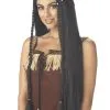 Sexy Indian Princess Costume Wig - Black