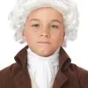 Child Colonial Man Wig (White)