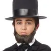 Child Honest Abe Beard (Dark Brown) -Video Game Costumes Shop 70752 full 1
