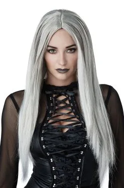 Grey Gothic Matriarch Adult Wig