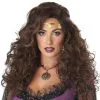 Mystified Adult Wig (Brunette) -Video Game Costumes Shop 70946 full 1