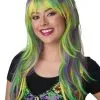 Mardi Gras Party Girl Adult Wig -Video Game Costumes Shop CC7022 002 full 1