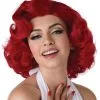 Hollywood Glamour Adult Wig (Red) -Video Game Costumes Shop CC7023 100 full 1