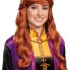 Frozen 2 Anna Adult Wig 2 Frozen 2 Anna Adult Wig -Video Game Costumes Shop D22831 full 1