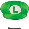 Luigi Adult Hat And Moustache -Video Game Costumes Shop D73782 full 1