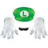 Luigi Adult Accessory Kit 2 Luigi Adult Accessory Kit -Video Game Costumes Shop D73791 full 1