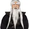 Sensei Costume Wig, Beard And Brows Set -Video Game Costumes Shop F92034 full 1