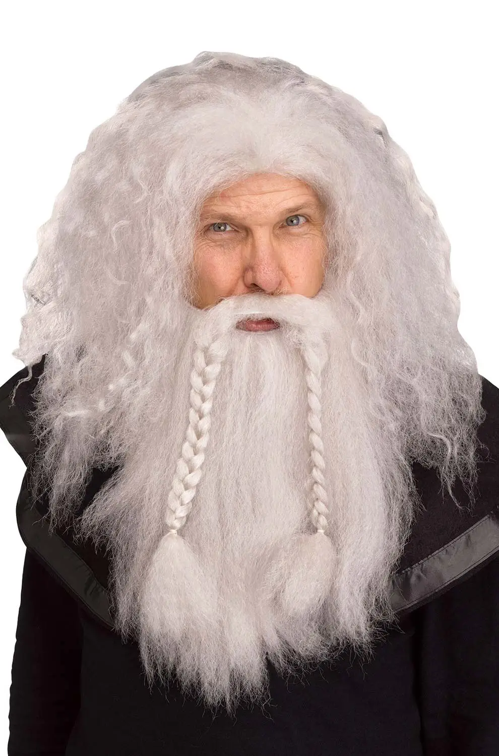 Viking Warrior Wig & Beard (Grey) 3 Viking Warrior Wig & Beard (Grey)