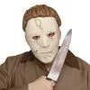 Michael Myers Memory-Flex Mask And Knife -Video Game Costumes Shop F93479 full 1