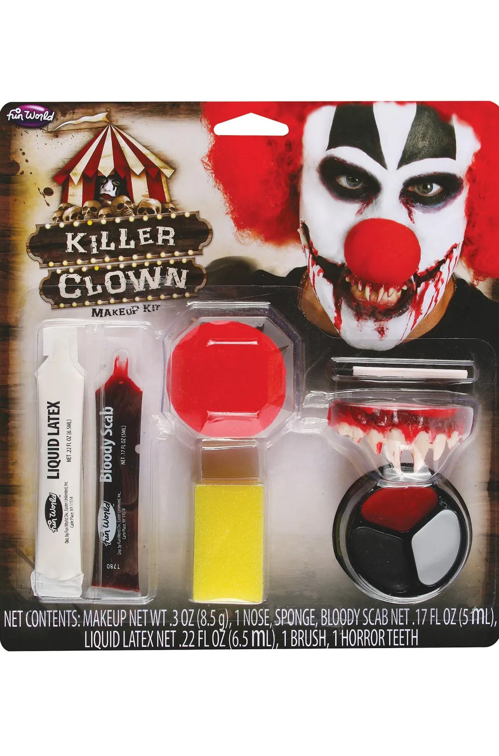 Killer Clown Makeup Kit 3 Killer Clown Makeup Kit