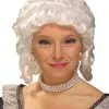Colonial Woman Wig (White) -Video Game Costumes Shop FM23069 full 1