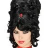 Beehive Wig (Black) -Video Game Costumes Shop FM60455 full 1