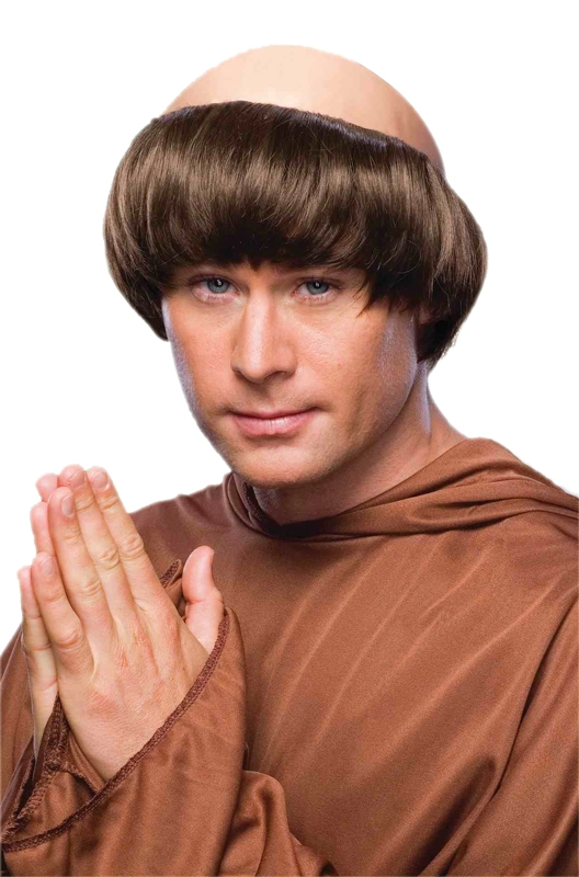 Monk Wig (Brown) 3 Monk Wig (Brown)