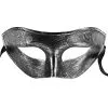 Harlequin Half Mask (Silver) -Video Game Costumes Shop FM80466 full 1