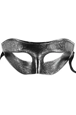 Harlequin Half Mask (Silver)