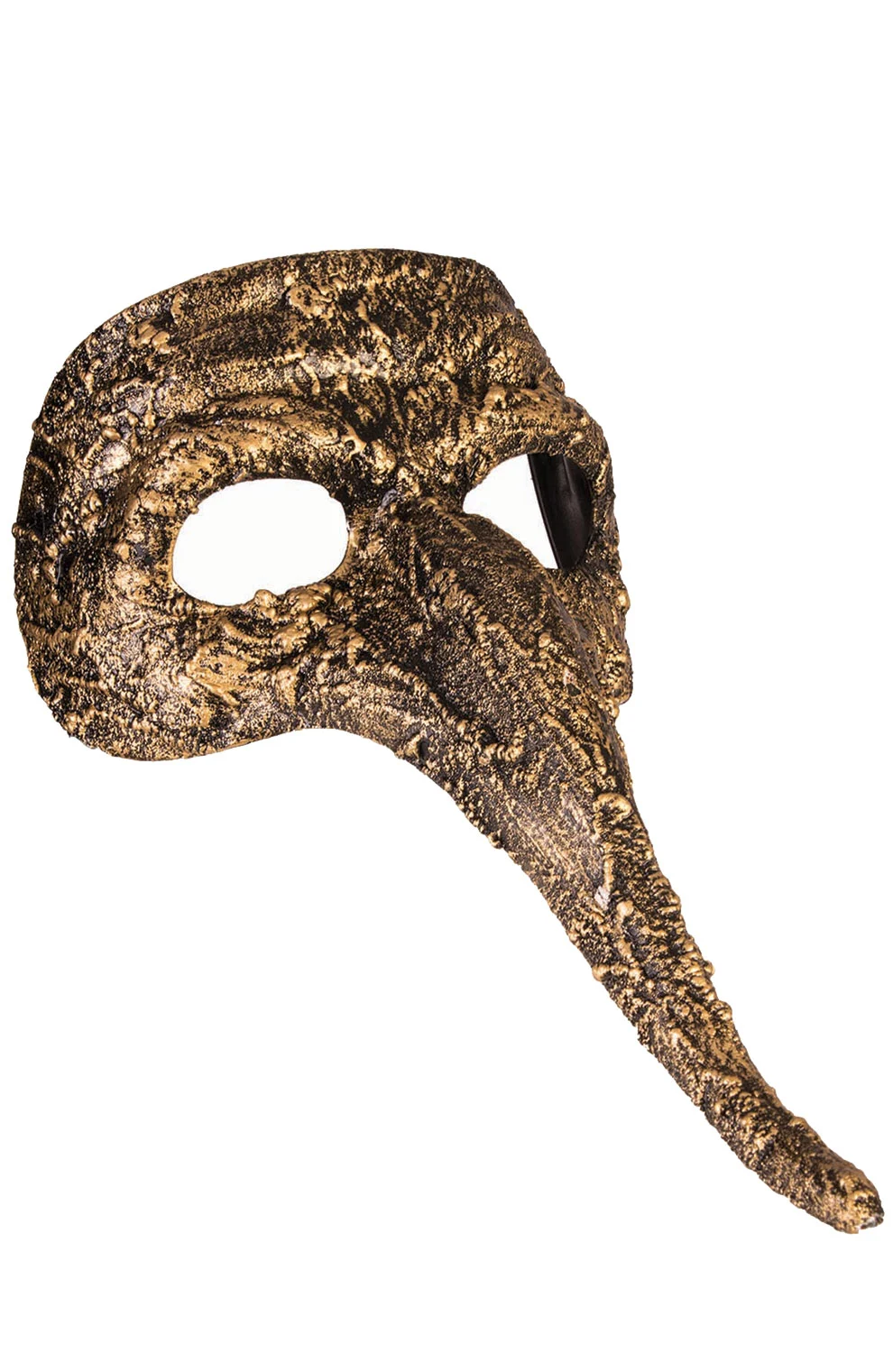 Textured Long Nose Mask (Gold) 3 Textured Long Nose Mask (Gold)