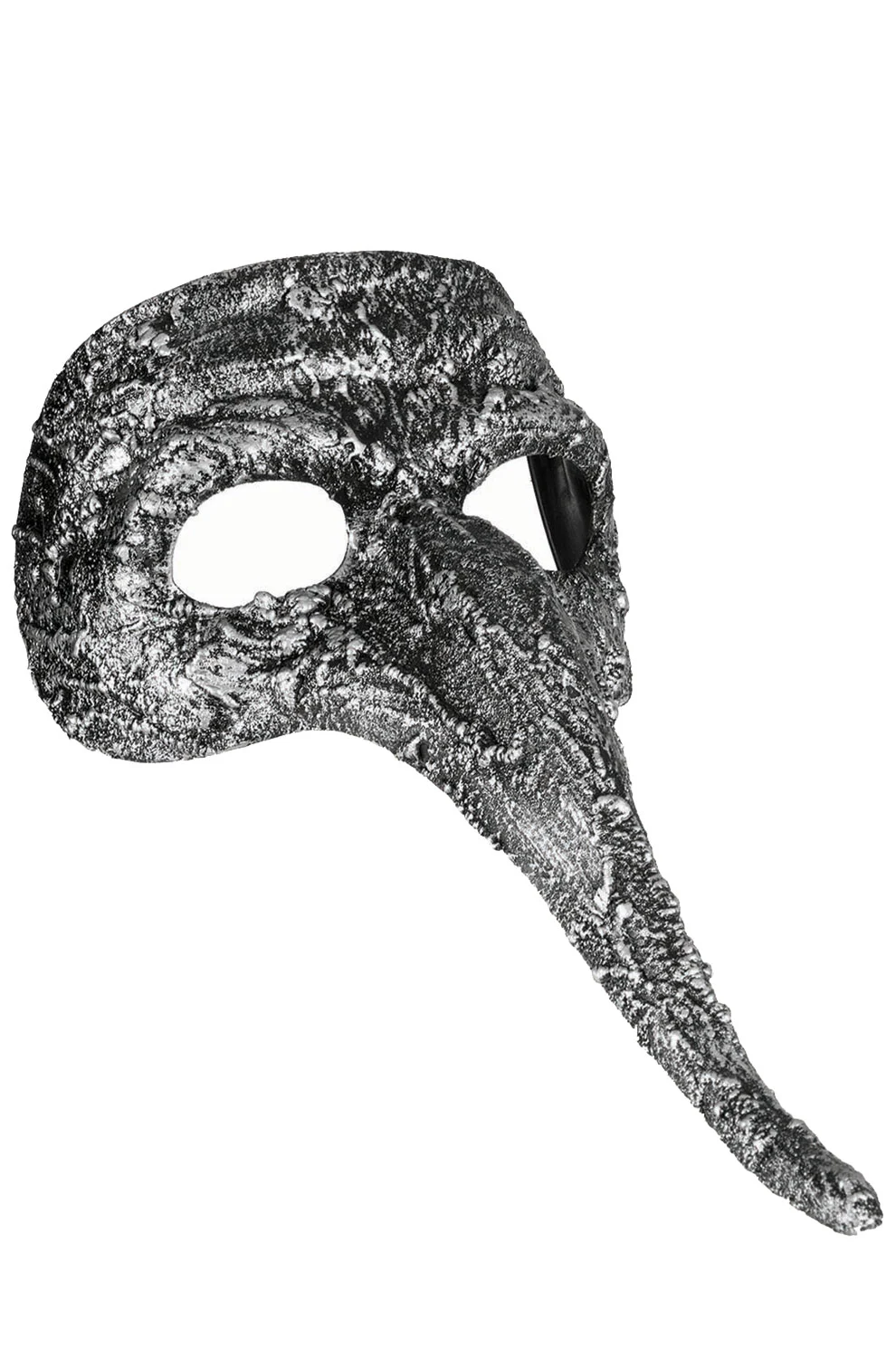 Textured Long Nose Mask (Silver) 3 Textured Long Nose Mask (Silver)