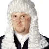 Official Judge Costume Wig (White) -Video Game Costumes Shop FR242403 full 1