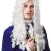 Nobleman Wig (White) -Video Game Costumes Shop FR24889 full 1