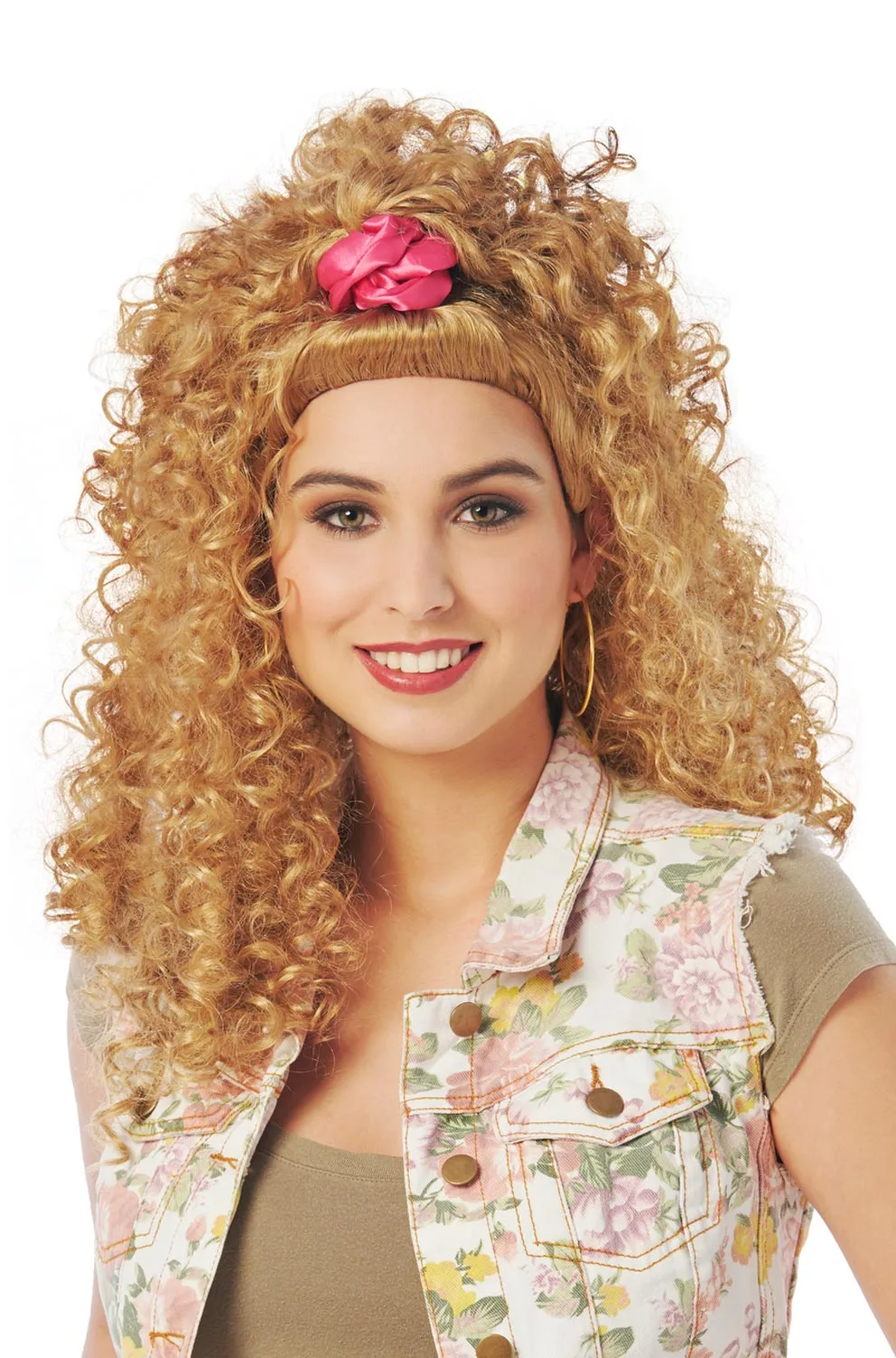 80's Scrunchie Sweetie Adult Wig 3 80's Scrunchie Sweetie Adult Wig