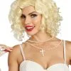 80's Bombshell Blonde Wig -Video Game Costumes Shop G10812 full 1