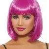 Mid-Length Bob Wig (Magenta) -Video Game Costumes Shop G11313 full 1