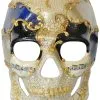 Musical Pieces Skull Mask (Blue) -Video Game Costumes Shop M31093BS full 1