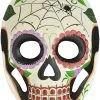 Calavera Masquerade Mask (Spiderweb) 2 Calavera Masquerade Mask (Spiderweb) -Video Game Costumes Shop M3176S full 1