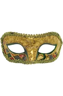 Zealous Extravagance Mardi Gras Mask (Green)