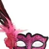 Madame Mardi Gras Mask (Hot Pink) -Video Game Costumes Shop M33134HP full 1