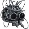 Robot Skull Mask (Silver) -Video Game Costumes Shop M39272S full 1