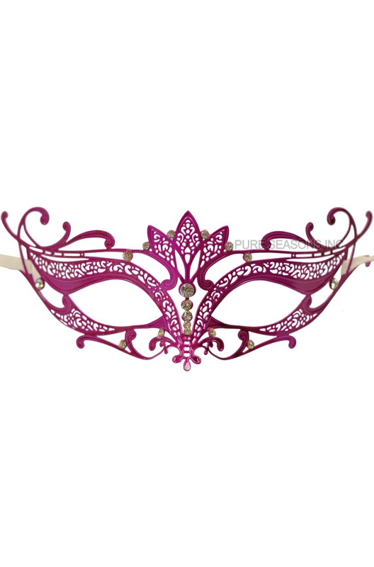 Princess Venetian Mask (Hot Pink) 3 Princess Venetian Mask (Hot Pink)