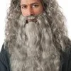 The Hobbit Gandalf Beard Costume Wig Kit -Video Game Costumes Shop R34035 full 1