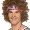 Hippy Afro Adult Wig Set -Video Game Costumes Shop SM43235 full 1
