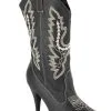 Ellie Black Cowgirl Boots For Adults -Video Game Costumes Shop adult cowgirl boots