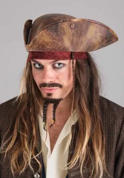 Fun Costumes Jack Sparrow Pirate Costume For Men From Disney's Pirates Of The Caribbean -Video Game Costumes Shop adult deluxe jack sparrow pirate costume alt 4