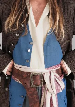 Fun Costumes Jack Sparrow Pirate Costume For Men From Disney's Pirates Of The Caribbean -Video Game Costumes Shop adult deluxe jack sparrow pirate costume alt 6