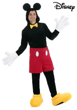 Fun Costumes Deluxe Mickey Mouse Disney Costume For Adults -Video Game Costumes Shop adult deluxe mickey mouse costume alt 11