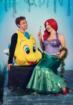 Fun Costumes Disney Flounder Costume For Adults 8 Fun Costumes Disney Flounder Costume For Adults -Video Game Costumes Shop adult flounder costume alt 1