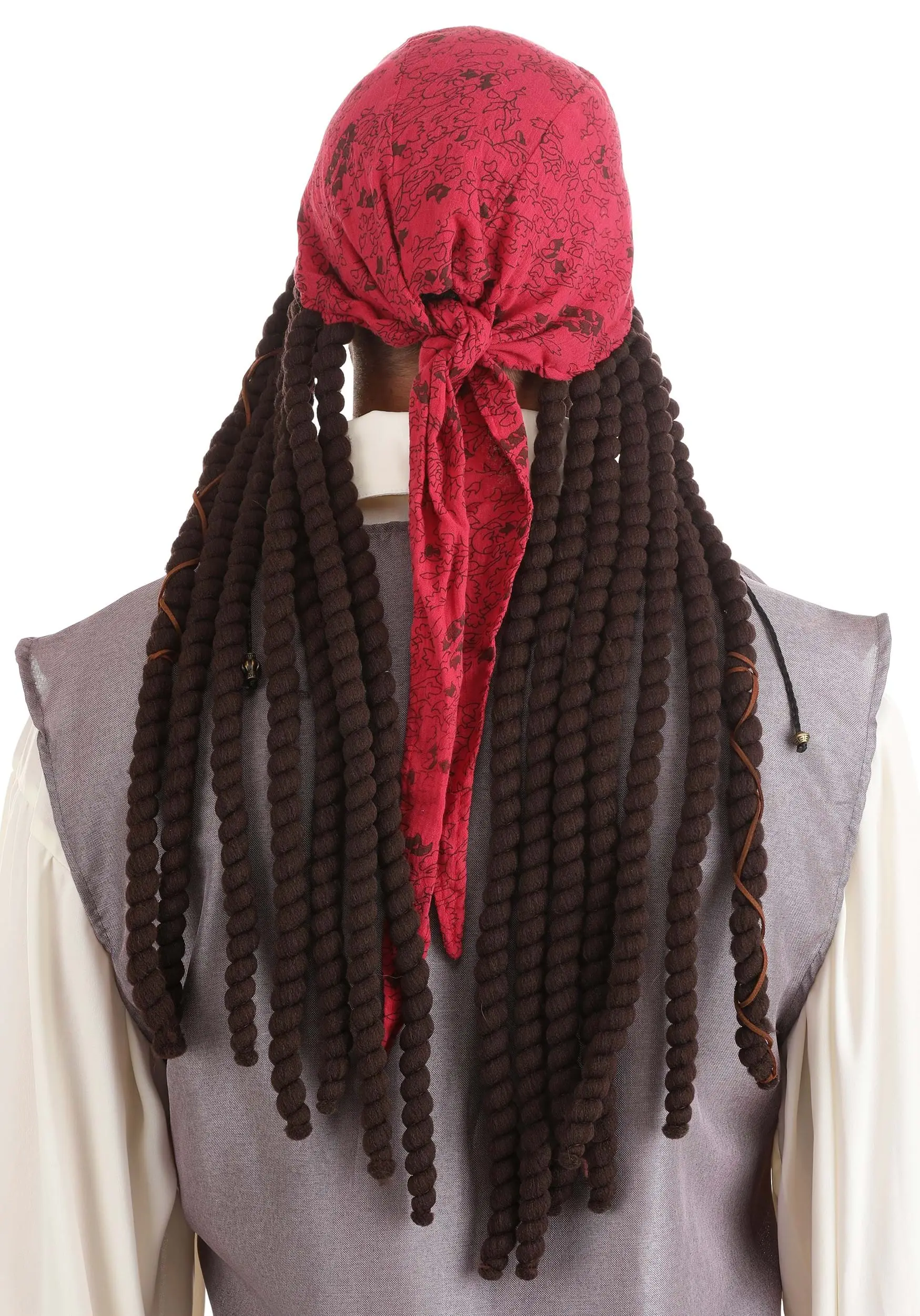 Elope Disney Jack Sparrow Adult Bandana And Dreads Set 6 Elope Disney Jack Sparrow Adult Bandana And Dreads Set - Image 4