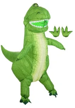 Disguise Limited Disney Toy Story Rex Inflatable Costume For Adults -Video Game Costumes Shop adult toy story rex inflatable costume alt 10