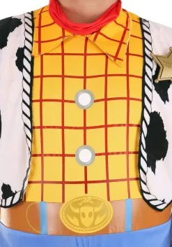 Disguise Men's Plus Size Toy Story Woody Costume -Video Game Costumes Shop adult woody costume alt 2