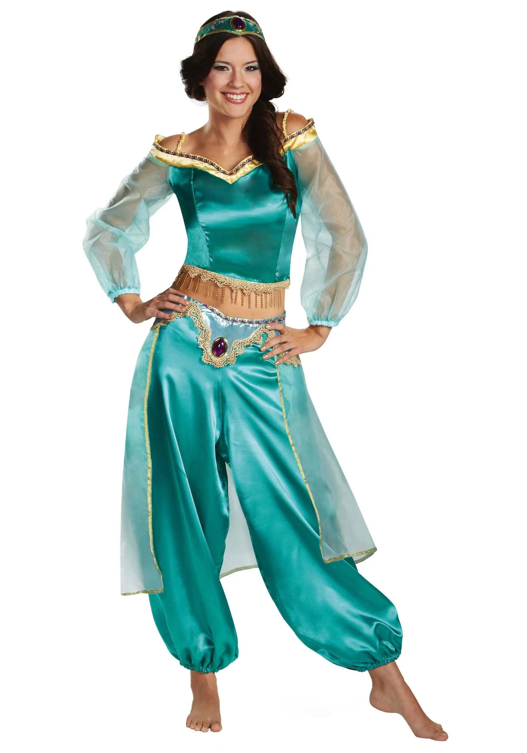 Disguise Aladdin Animated Jasmine Prestige Costume For Women 3 Disguise Aladdin Animated Jasmine Prestige Costume For Women
