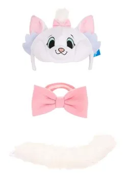 Elope Disney Aristocats Marie Soft Headband, Collar & Tail Costume Kit -Video Game Costumes Shop aristocats marie soft headband collar tail kit alt 3