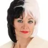 Partytime Costume & Lingerie (Yiwu) Factory Short Cruella De Vil Wig From Disney's 101 Dalmatians -Video Game Costumes Shop authentic 101 dalmatians cruella de vil wig