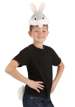 Elope Disney Adult Bambi Thumper Soft Headband & Tail Costume Kit -Video Game Costumes Shop bambi thumper soft headband tail kit alt 5